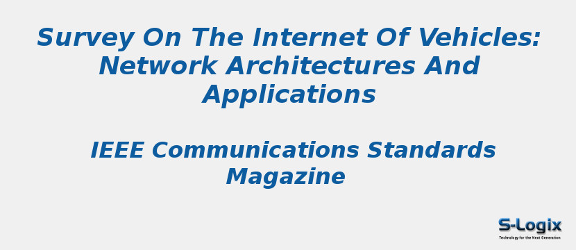 Survey On The Internet Of Vehicles: Network Architectures And Applications