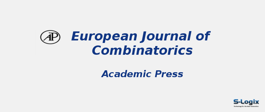 European Journal of Combinatorics Journal - Elsevier  European Journal of Combinatorics Journal
