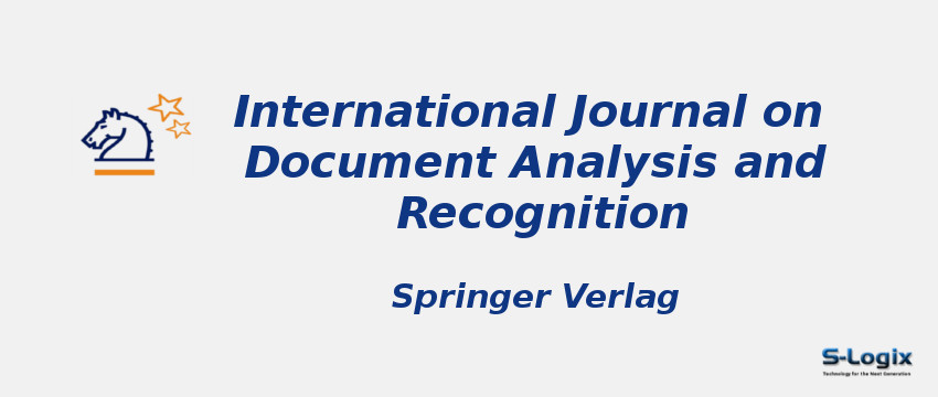 International Journal on Document Analysis and Recognition 