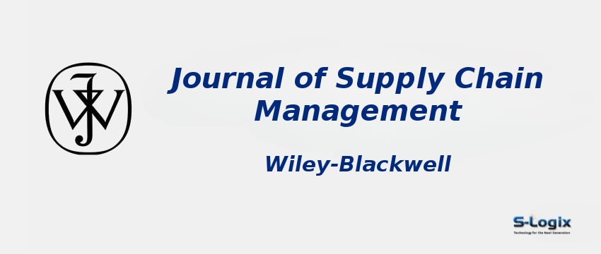 Journal of Supply Chain Management Journal of Supply Chain Management - Wiley-Blackwell - Impact Factor