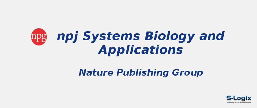 npj Systems Biology and Applications Journal npj Systems Biology and Applications Journal With Cite Score