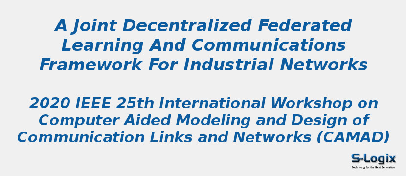 A Joint Decentralized Federated Learning And Communications Framework For Industrial Networks