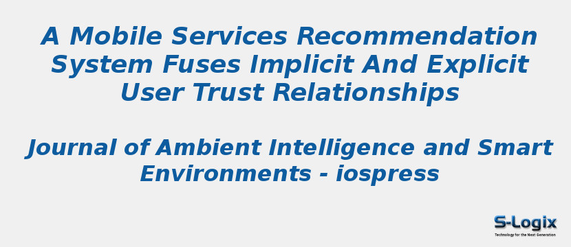 A mobile services recommendation system fuses - Python Projects | S-Logix