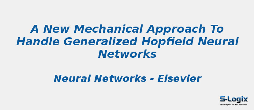 A New Mechanical Approach To Handle Generalized Hopfield Neural Networks