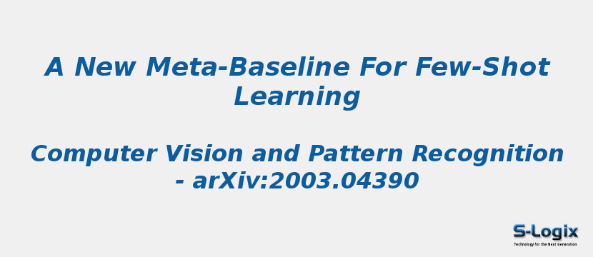 A New Meta-Baseline For Few-Shot Learning