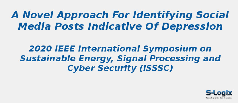 A Novel Approach For Identifying Social Media Posts Indicative Of Depression