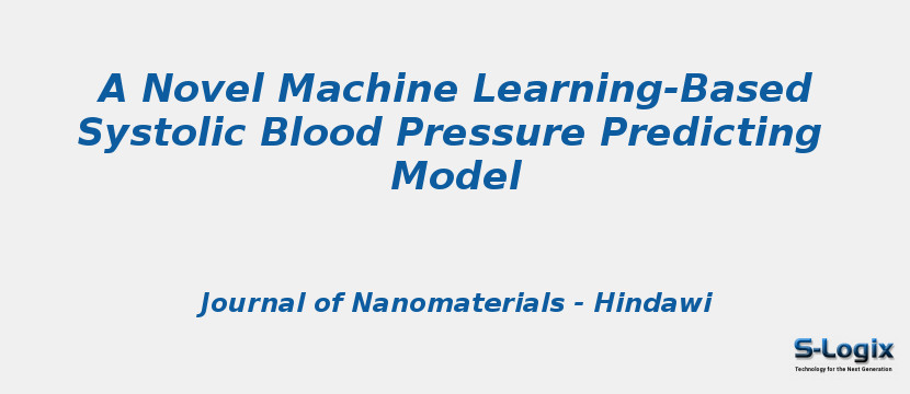 A Novel Machine Learning-Based Systolic Blood Pressure Predicting Model