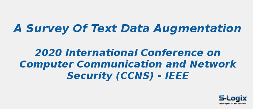 A Survey of Text Data Augmentation | S-Logix