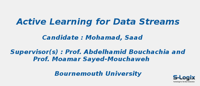 Active Learning for Data Streams