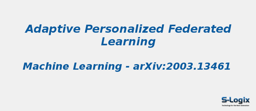 Adaptive Personalized Federated Learning