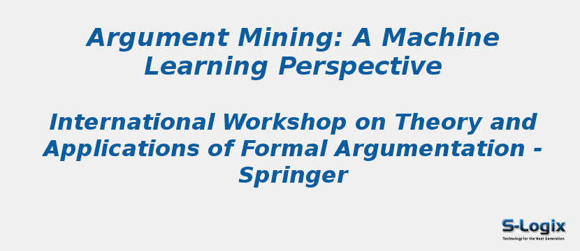 Argument Mining: A Machine Learning Perspective