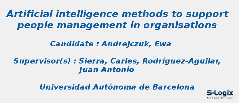 Artificial intelligence methods to support people management in organisations