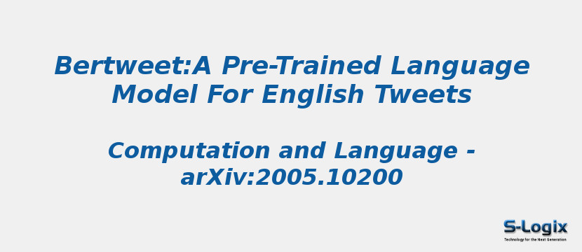 Bertweet:A Pre-Trained Language Model For English Tweets