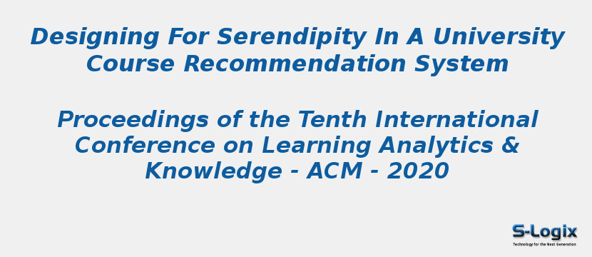 Designing For Serendipity In A University Course Recommendation System