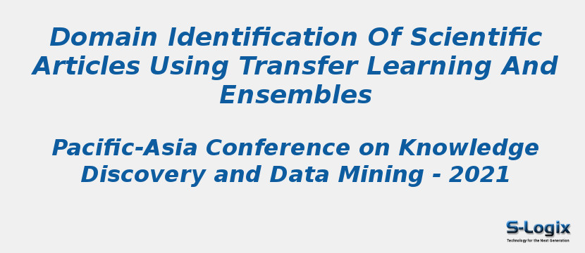 Domain Identification Of Scientific Articles Using Transfer Learning And Ensembles