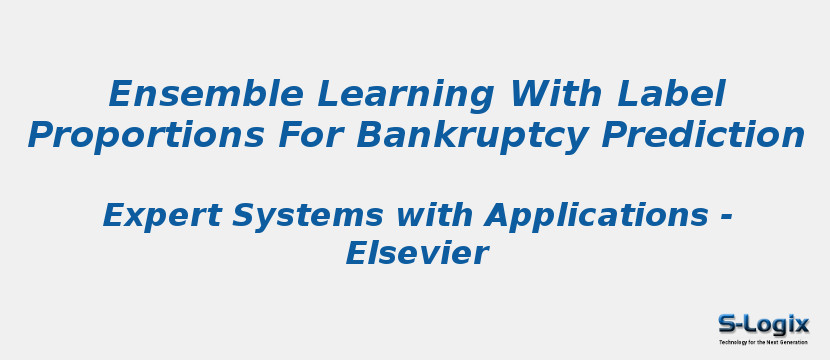 Ensemble Learning With Label Proportions For Bankruptcy Prediction