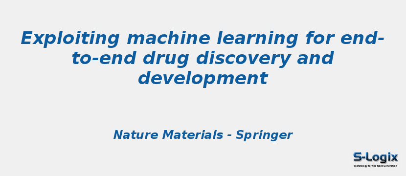 Exploiting machine learning for end-to-end drug discovery and development