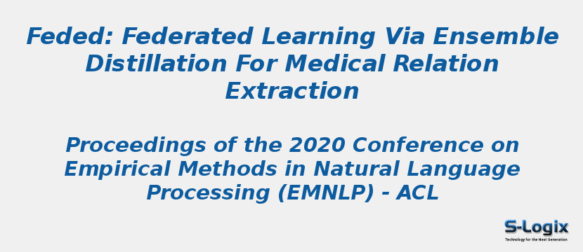 Feded: Federated Learning Via Ensemble Distillation For Medical Relation Extraction