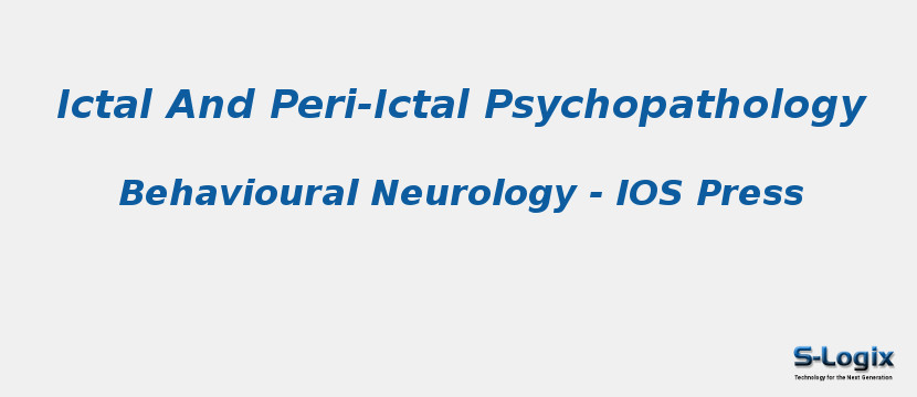 Ictal And Peri-Ictal Psychopathology