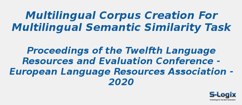 Multilingual Corpus Creation For Multilingual Semantic Similarity Task