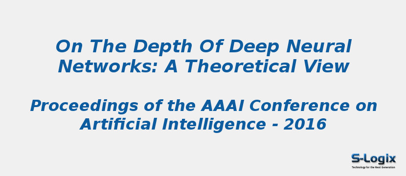 On The Depth Of Deep Neural Networks: A Theoretical View