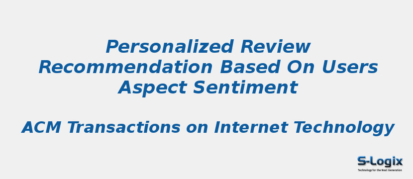 Personalized Review Recommendation Based On Users Aspect Sentiment