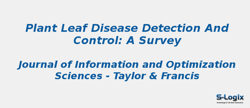 Plant Leaf Disease Detection And Control: A Survey