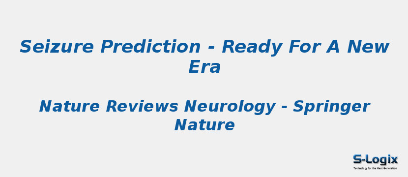 Seizure Prediction - Ready For A New Era