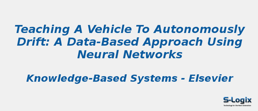 Teaching A Vehicle To Autonomously Drift: A Data-Based Approach Using Neural Networks