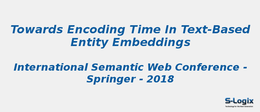 Towards Encoding Time In Text-Based Entity Embeddings