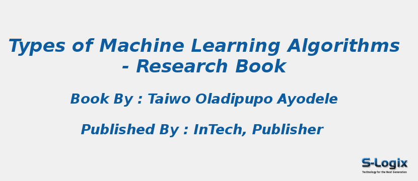 Essential Research Books for Types of Machine Learning Algorithms | S-Logix