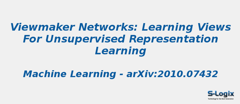 Viewmaker Networks: Learning Views For Unsupervised Representation Learning