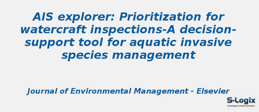 AIS explorer: Prioritization for watercraft inspections-A decision-support tool for aquatic invasive species management