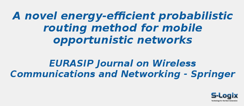 A novel energy-efficient probabilistic routing method for mobile opportunistic networks