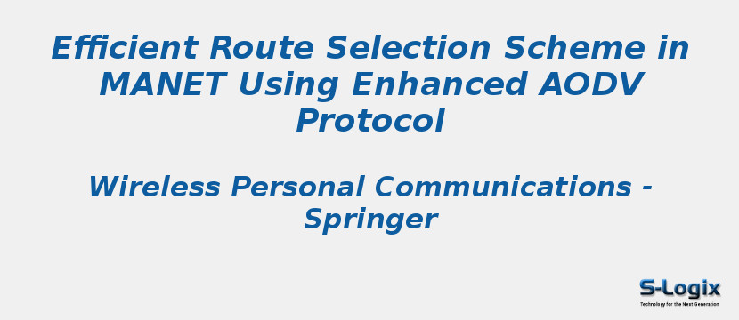 Efficient Route Selection Scheme in MANET Using Enhanced AODV Protocol