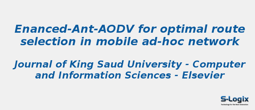 Enanced-Ant-AODV for optimal route selection in mobile ad-hoc network