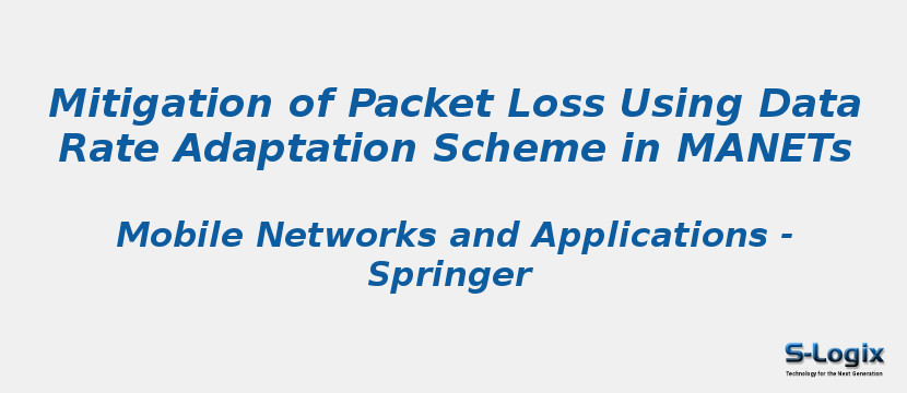 Mitigation of Packet Loss Using Data Rate Adaptation Scheme in MANETs