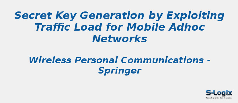Secret Key Generation by Exploiting Traffic Load for Mobile Adhoc Networks