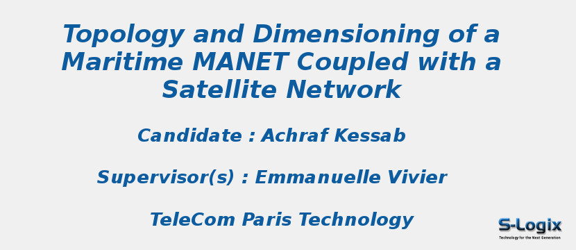 Topology and Dimensioning of a Maritime MANET Coupled with a Satellite Network