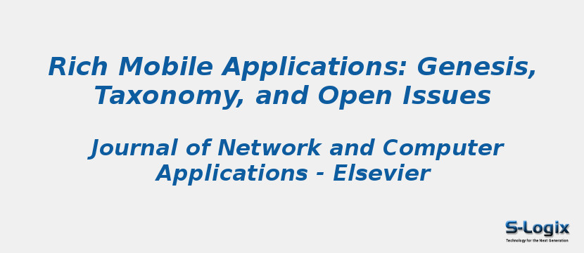 Rich Mobile Applications: Genesis, Taxonomy, and Open Issues