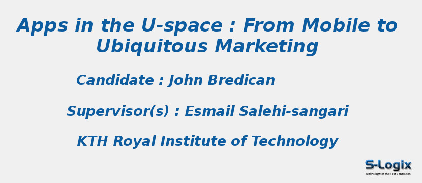 Apps in the U-space : From Mobile to Ubiquitous Marketing
