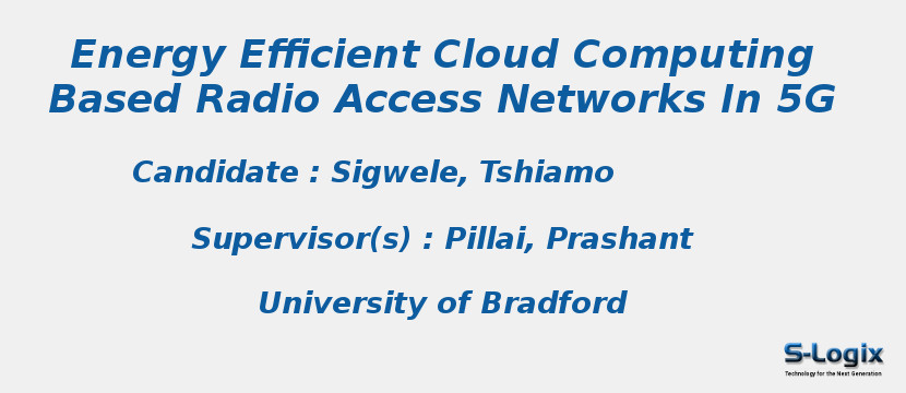 Energy Efficient Cloud Computing Based Radio Access Networks In 5G