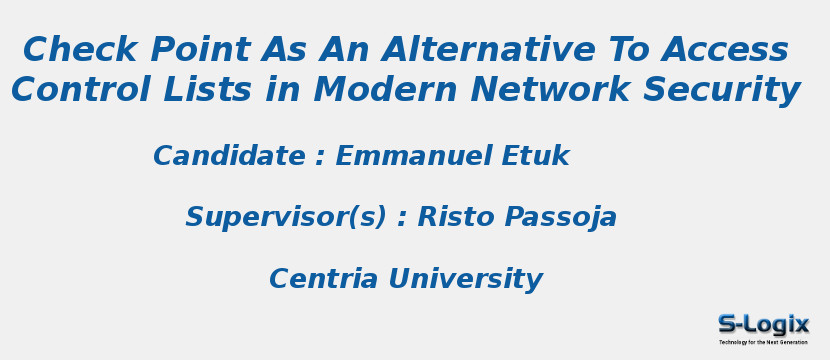 Check Point As An Alternative To Access Control Lists in Modern Network Security