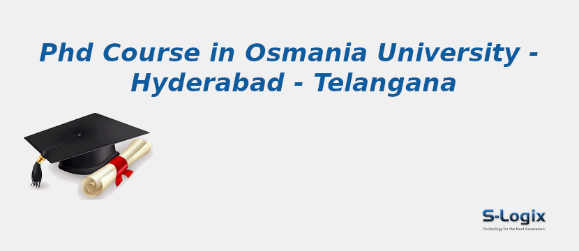 phd courses in osmania university
