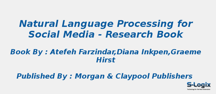 Natural Language Processing for Social Media - Research Book