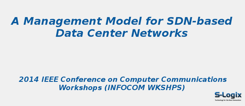A Management Model for SDN-based Data Center Networks