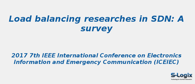 Load balancing researches in SDN: A survey