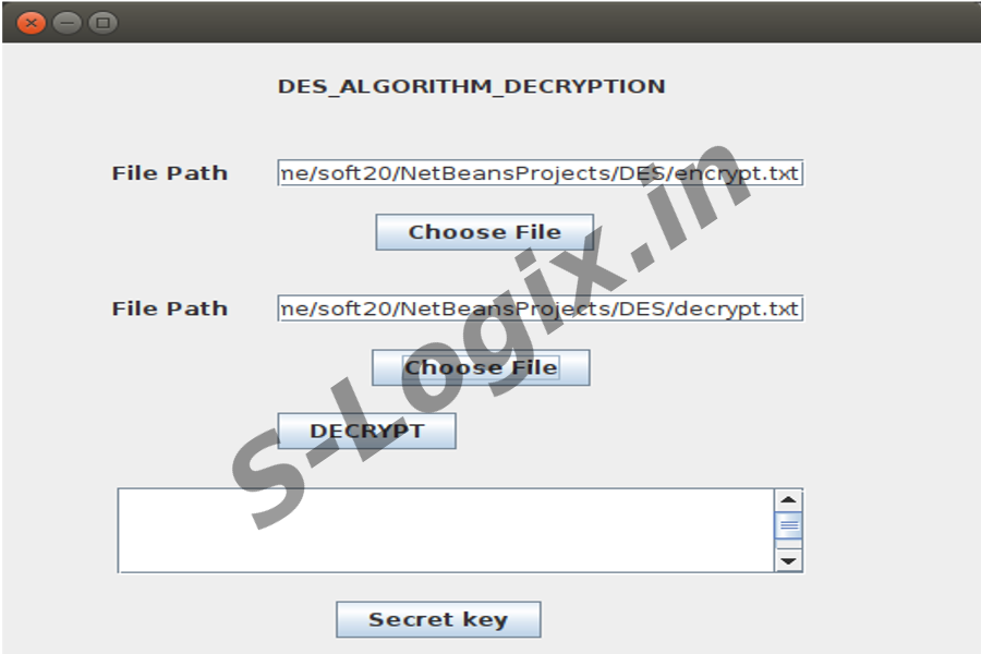 Encrypt and Decrypt data using DES11