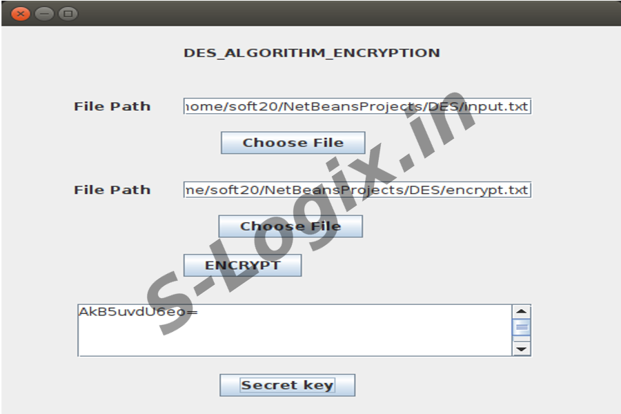 Encrypt and Decrypt data using DES13