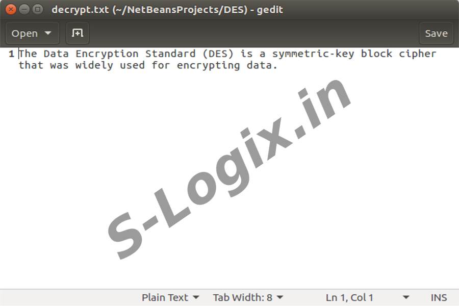 Encrypt and Decrypt data using DES18